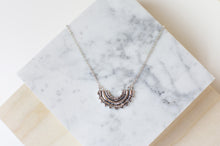 Load image into Gallery viewer, Large Sunray Necklace Silver